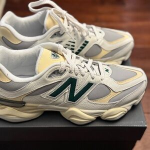 New Balance 9060 8.5 men 10 women brand new green white from net-a-porter